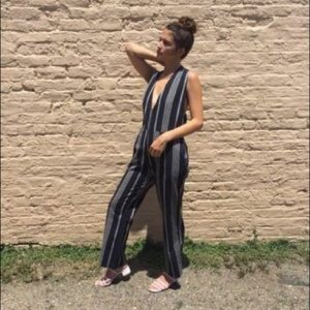 Ace & Jig Hot Cross Romper in Selvedge